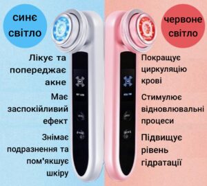 японський гаджет для підтяжки обличчя зі світлотерапією